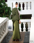 Satin Skirt & Textured Chiffon Top Set 62101